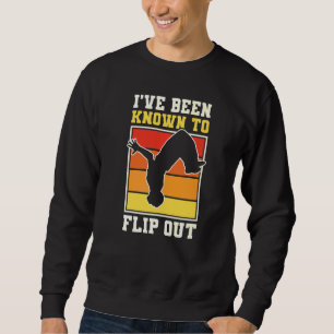 Parkour Freerunning Traceur Athlet Rückwärtssalto Sweatshirt