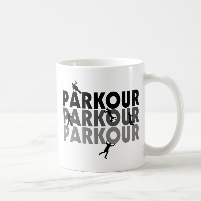 Parkour freier Betrieb Tasse (Rechts)