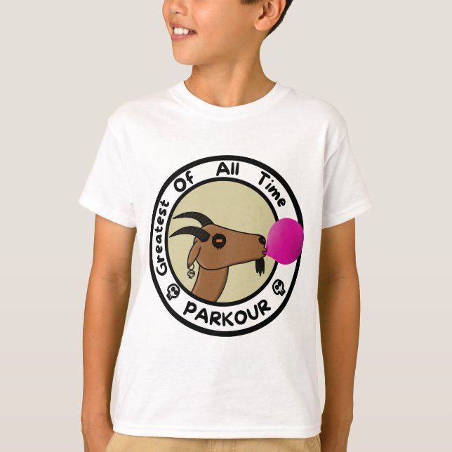 Parkour Goat - Greatest of all time T-Shirt (Vorderseite)