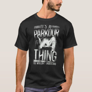 Parkour Gratis Lauf Traceur Vintager Parkplatz T-Shirt