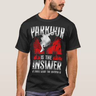 Parkour Gratis-Running-Traceur Vintager Parkplatz T-Shirt