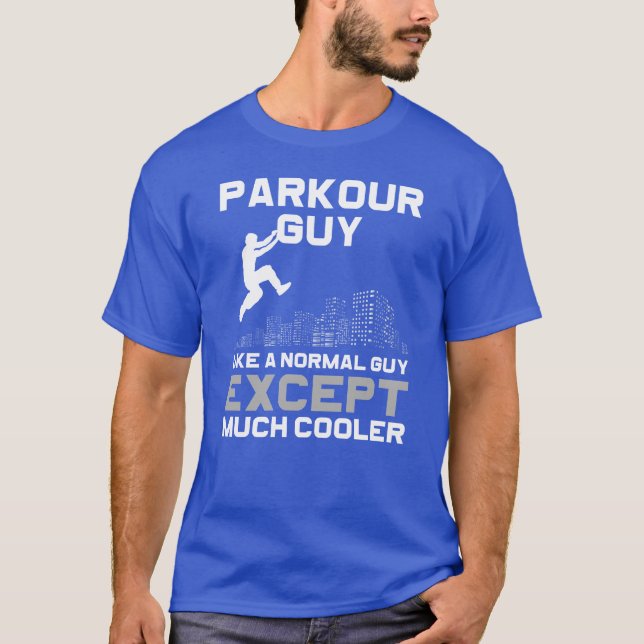 Parkour Hobby Etreme Sportraceur funny T-Shirt (Vorderseite)