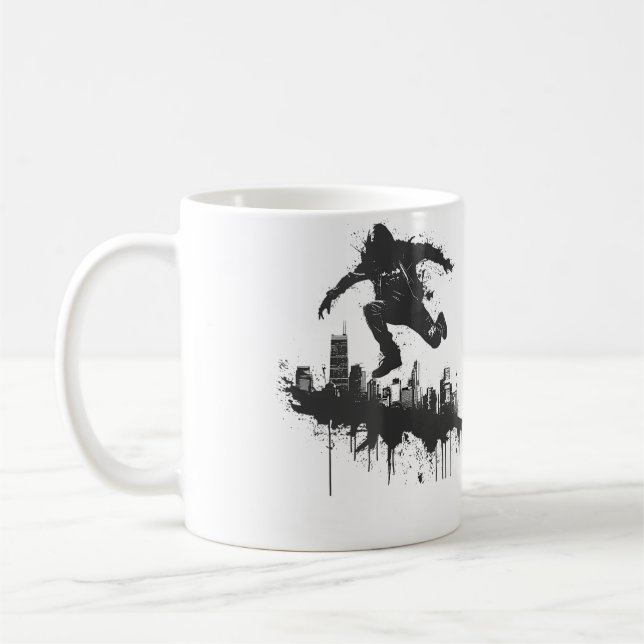 Parkour In The City Sporty Parkour Kaffeetasse (Links)