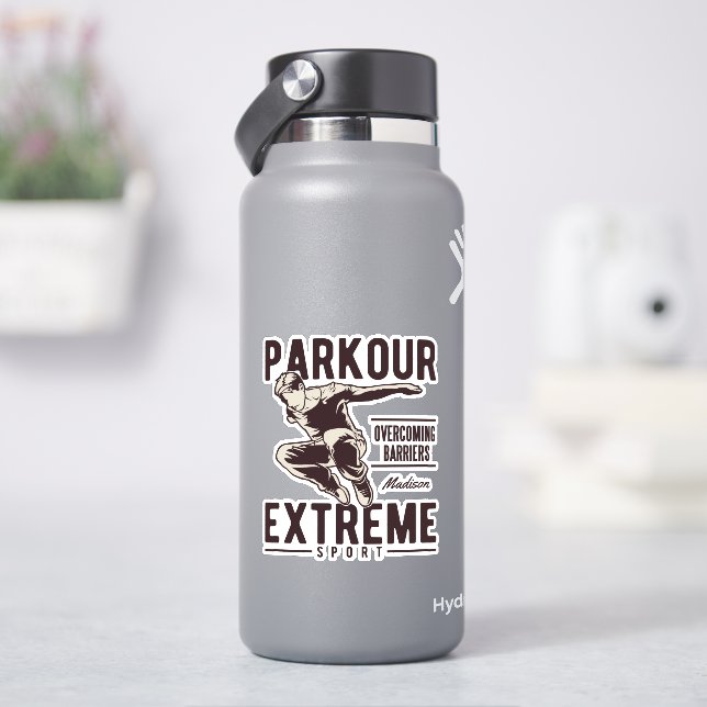 PARKOUR INDIVIDUELLE NAME AUFKLEBER (HydroFlask)