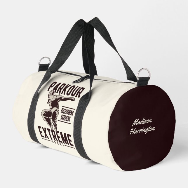PARKOUR INDIVIDUELLE NAME DUFFLE BAG (Linke Seite)