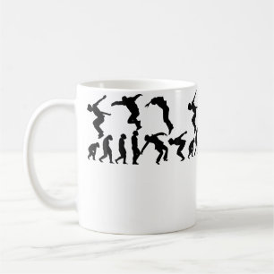 Parkour Lauf Kletterer Läufer Hindernisparcours Pa Kaffeetasse