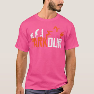 Parkour laufende Frauen Parkour Parcours Parcours T-Shirt