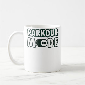 Parkour-Modus Ein Freerunning Parkour Kaffeetasse