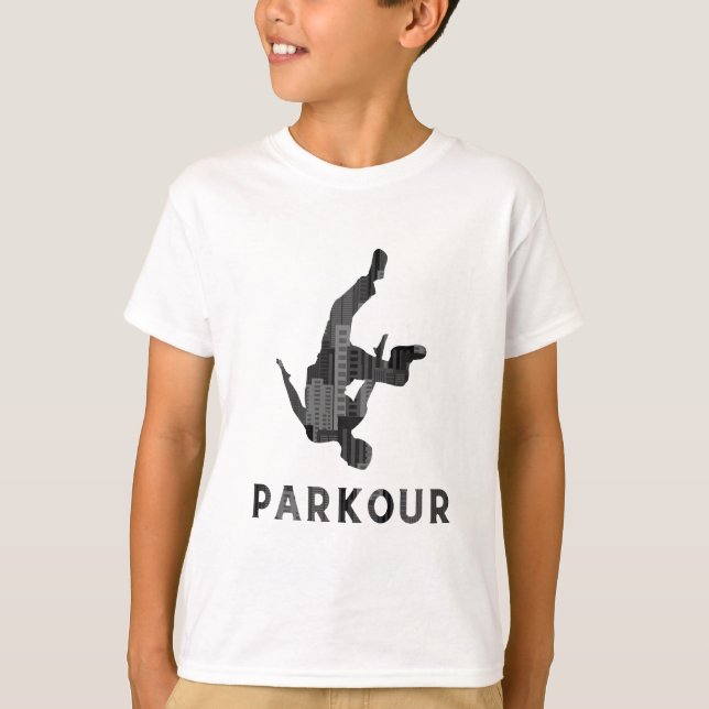 Parkour on rooftops T-Shirt (Vorderseite)