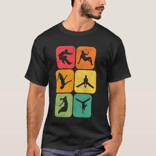 Parkour Parcours Extreme Athleten Parcours Kinder T-Shirt