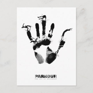 Parkour Poster Postkarte