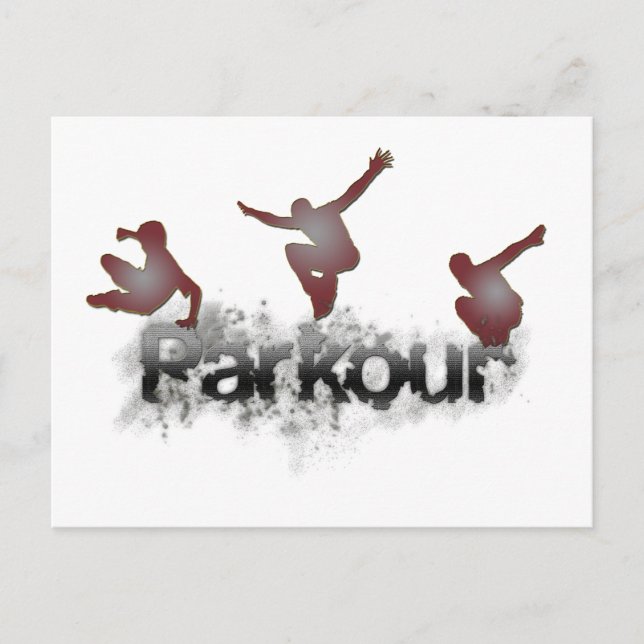 Parkour Postkarte (Vorderseite)