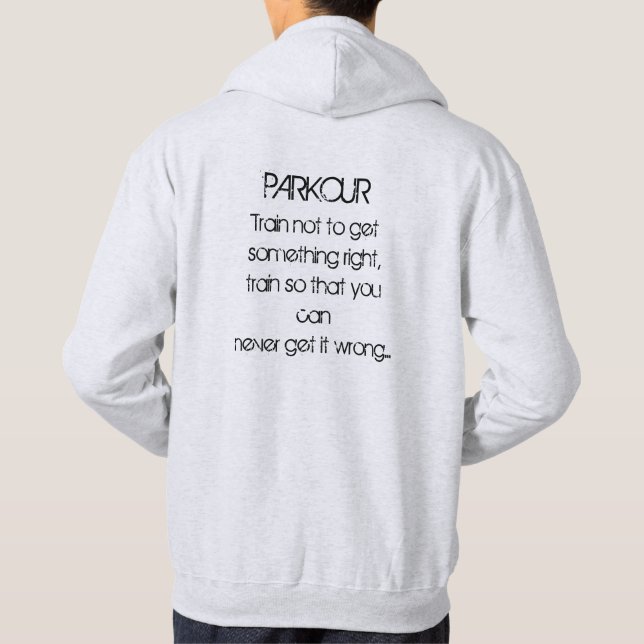 Parkour Quote Hoodie (Rückseite)