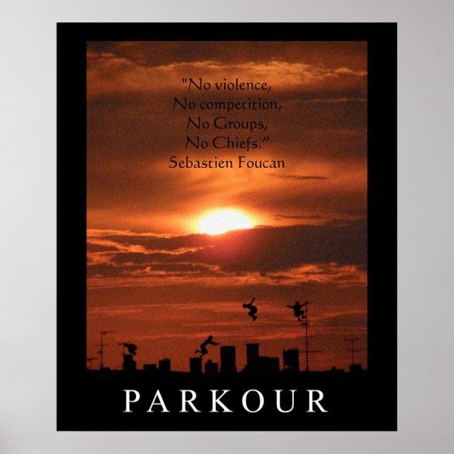 Parkour Quote Poster (Vorne)