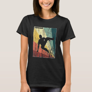 Parkour Retro Vintag springen über Hindernis T-Shirt