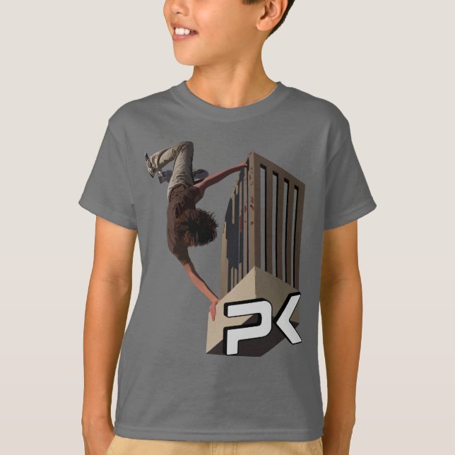 Parkour Schiene drehen um T-Shirt (Vorderseite)