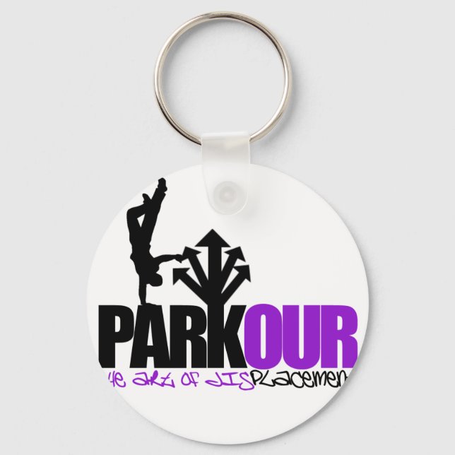 Parkour Schlüsselanhänger (Vorderseite)