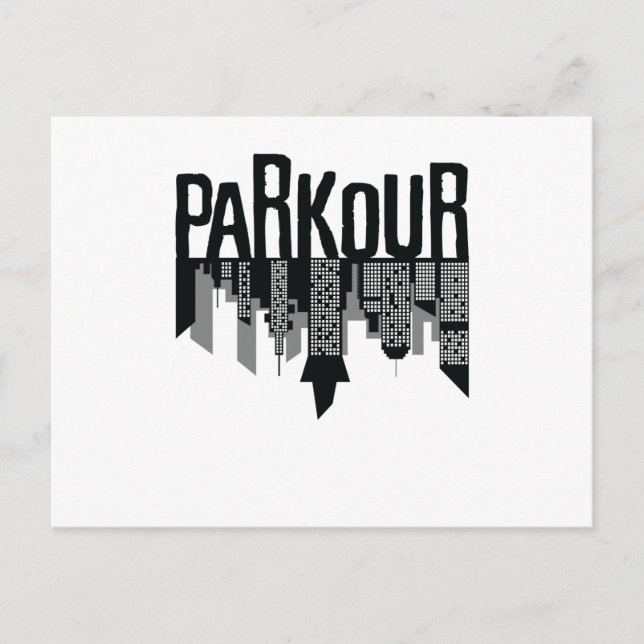 Parkour Skyline Postkarte (Vorderseite)