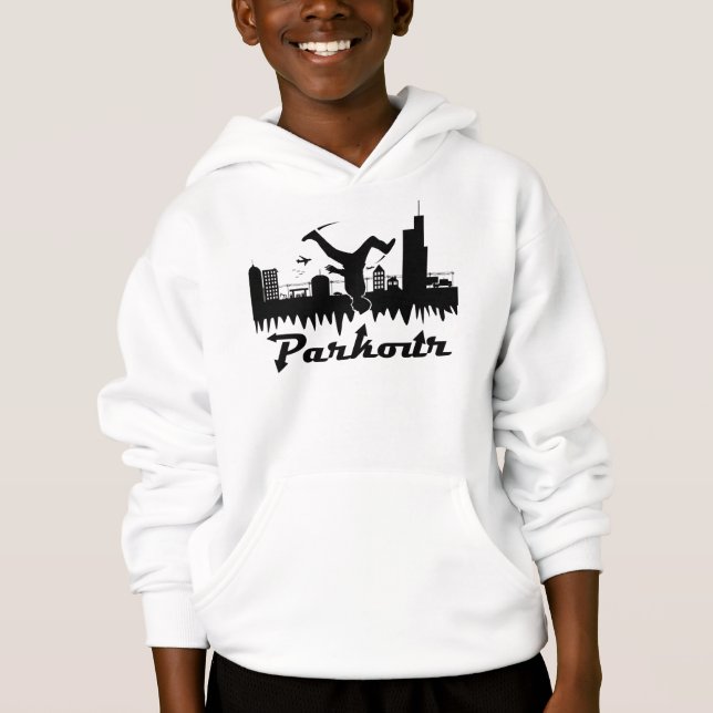 Parkour Stadt Hoodie (Vorderseite)