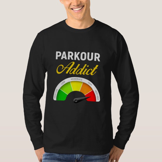 Parkour Traceur Free Running Extreme Sport T-Shirt (Vorderseite)
