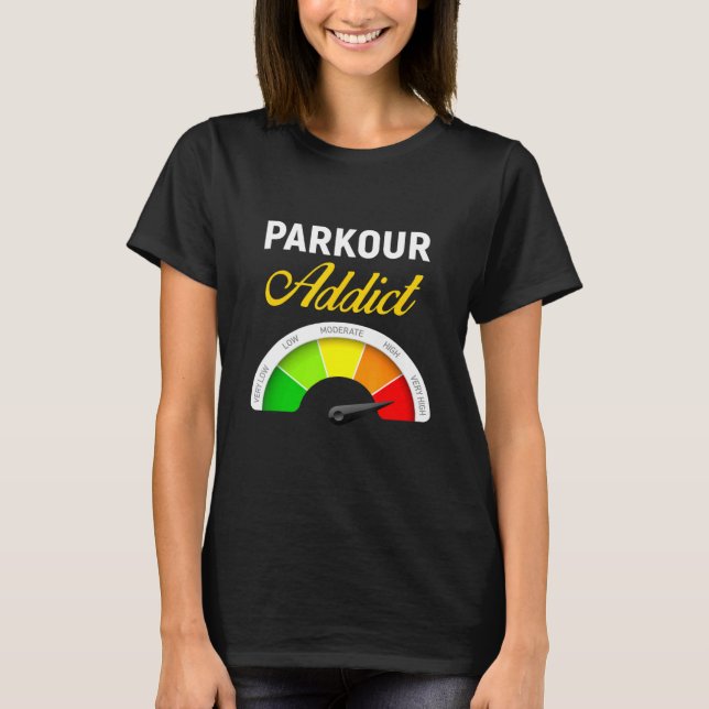 Parkour Traceur Free Running Extreme Sport T-Shirt (Vorderseite)