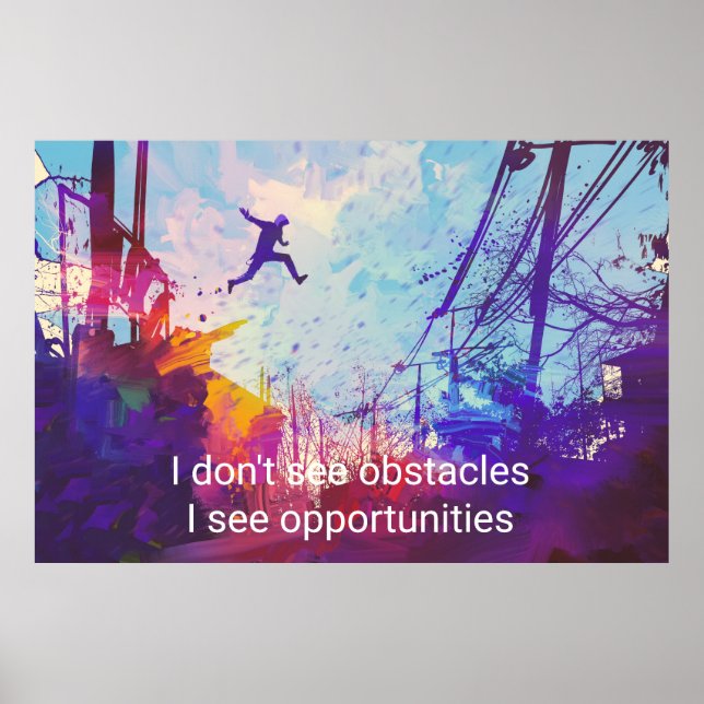 Parkour Urban Free Running Freestyling Moderne Kun Poster (Vorne)