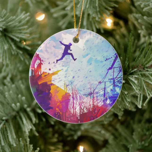 Parkour Urban Free Running Keramik Dekoration (Baum)