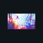 Parkour Urban Free Running Leinwand Mauer<br><div class="desc">Der Eindruck eines bunten Künstlers, in einer urbanen Hinterstraße Parkour zu praktizieren. Entworfen für Sie von Evco Studio.</div>