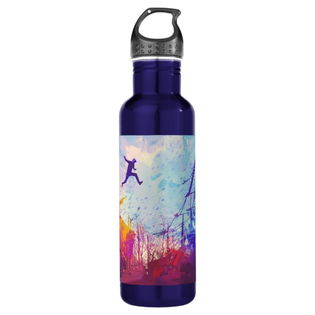 Parkour Urban Free Running Water Flasche Trinkflasche (Vorderseite)