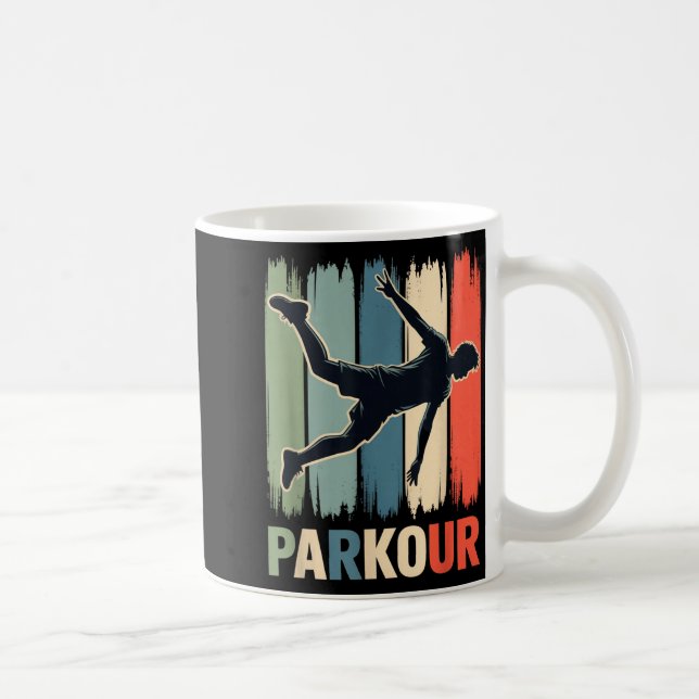 Parkour, Urban Gymnast, Traceur, Runner  Kaffeetasse (Rechts)