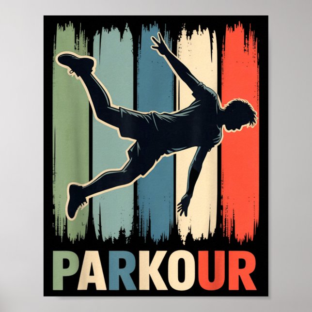 Parkour, Urban Gymnast, Traceur, Runner  Poster (Vorne)