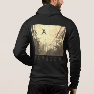 Parkour Urban Obstacle Course Moderne Sepia Hoodie