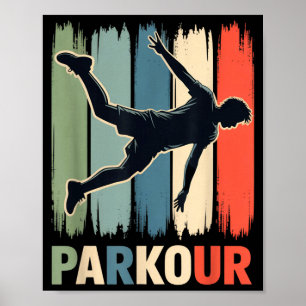 Parkour, Urbaner Turner, Traceur, Läufer Poster