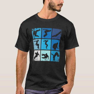 Parkour Vintag Urban Style gestört Retro Silho T-Shirt
