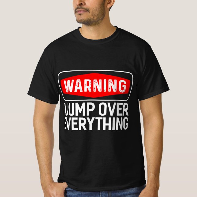 Parkour Warning I Jump Over Everything Free Runnin T-Shirt (Vorderseite)