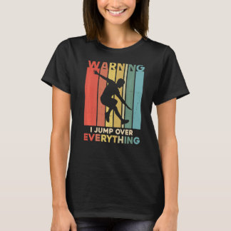 Parkour Warnung Ich springe über alles Freie Runni T-Shirt