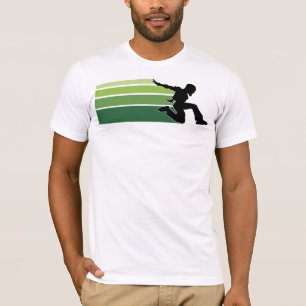 Parkour zeichnet grüne helle Farbe T-Shirt