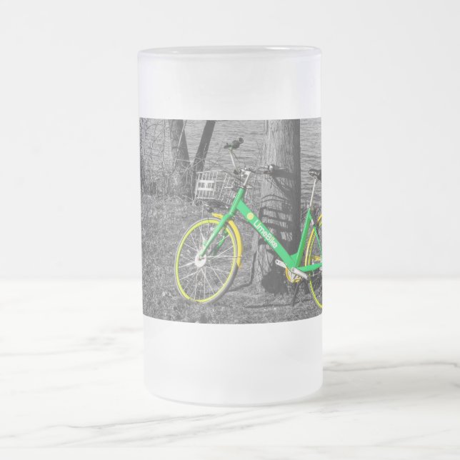 Parkplatz am White Rock Wählen Sie eine Mattierte  Mattglas Bierglas (Mittel)