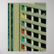 Parkplatz - Art-Deco-Poster