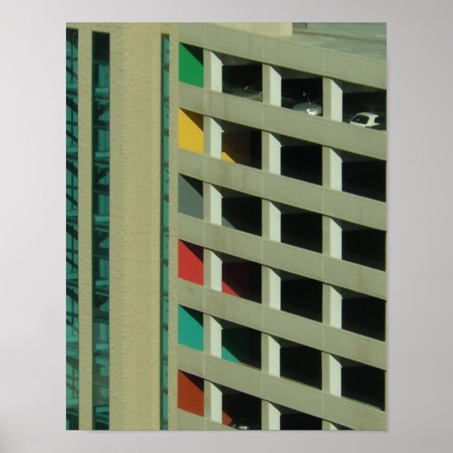 Parkplatz - Art-Deco-Poster Poster (Vorne)