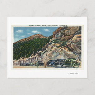 Parkplatz Aussicht auf das Gipfeltreffen Postkarte