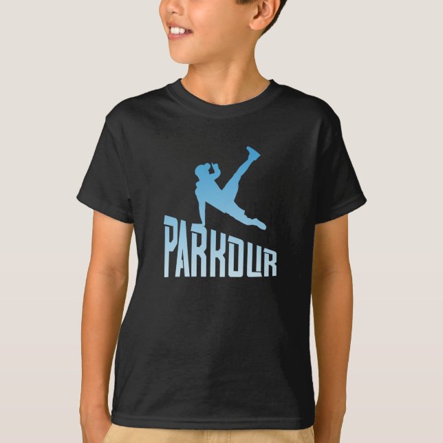 Parkplatz Freerunner Gratis-Laufsportplatz T-Shirt (Vorderseite)