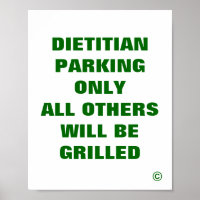 Parkplatz für Diäten nur alle anderen gegrillt