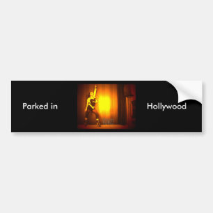 Parkplatz im Hollywood-Autoaufkleber Autoaufkleber