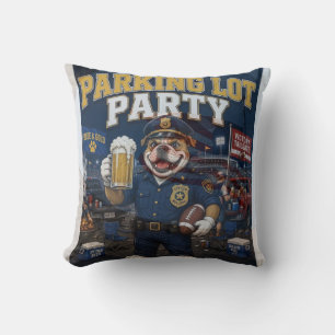 Parkplatz-Party Lustiges Bulldog-Gameday-Tailgate  Kissen