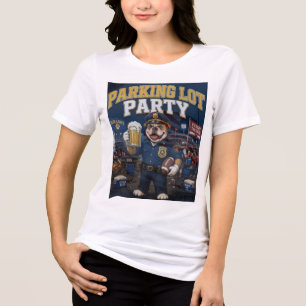 Parkplatz-Party Lustiges Bulldog-Gameday-Tailgate  Tri-Blend Shirt