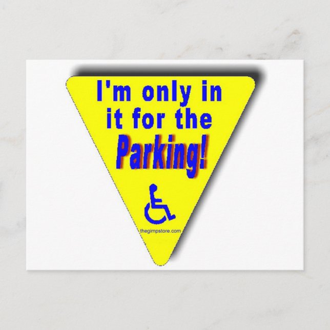 Parkplatz Postkarte (Vorderseite)