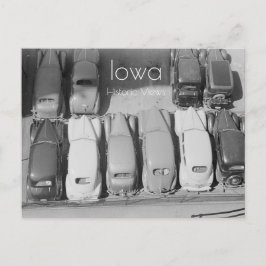 Parkplätze Autos Postkarte