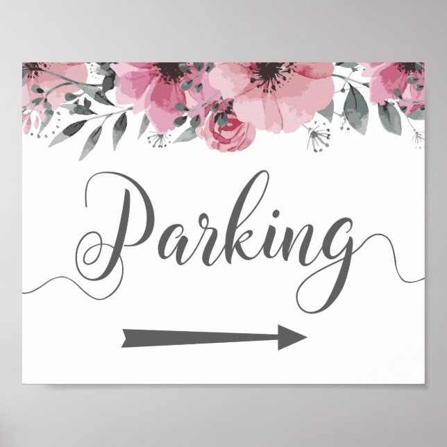 Parkrichtungen nach rechts abzeichnen poster (Vorne)