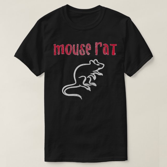 Parks & Recreation Mouse Rat Logo gestört T-Shirt (Design vorne)